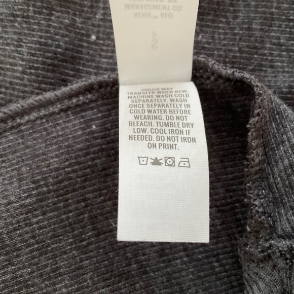 Aerie Real Soft Henley T-Shirt Sz S Gray Bella Swan Essential Layering Thermal - Picture 11 of 11